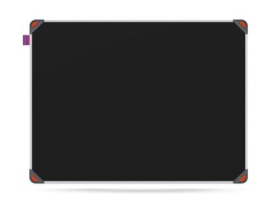 Křídová magnetická tabule MEMOBE IDEA černá, 60x45 cm