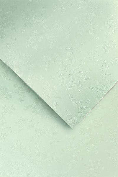 Galeria Papieru ozdobný papír Floral bílá 220g, 20ks