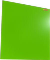 Skleněná magnetická tabule zelená 45x45cm + popisovač zdarma