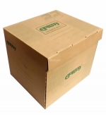 Úložný box EMBA UB3 425 x 330 x 300 mm, zelený potisk