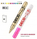 Popisovač lakový ICO Deco marker - růžový 10 ks