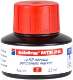 Edding MTK 25 náhradní inkoust permanent, červený