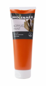 akrylová barva Molenaer, 250 ml, oranžová