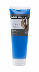 akrylová barva Molenaer, 250 ml, modrá