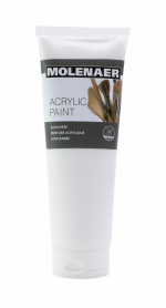 akrylová barva Molenaer, 250 ml, bílá