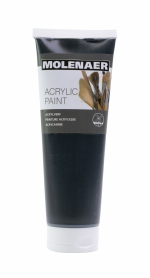 akrylová barva Molenaer, 250 ml, černá