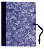 Desky spisové s tkanicí A4 hřbet, mramor - modrá