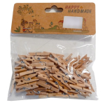 Kolíčky dřevěné natur 3 cm - 50 ks