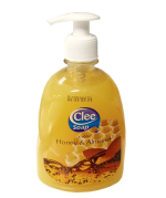 Mýdlo tekuté CLEE 500 ml s pumpičkou - med, mandle