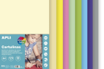 APLI barevný papír, A4, 170 g, mix pastelových barev - 50 ks