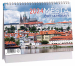 K 669 - Kalendář stolní 2024 - Města Čech a Moravy