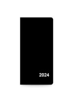 Diář 2024 měsíční plánovací VM1-1 PVC černá