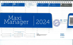 Kalendář 2024 stolní Maximanager GS24-007 - modrý