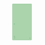 Rozdružovač 10,5 x 23,5 cm karton DONAU 100 ks - zelený