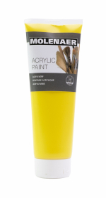 akrylová barva Molenaer, 250 ml, žlutá