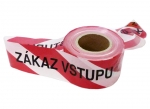 Páska ZÁKAZ VSTUPU - bariérová červeno/bílá, 82mm/250metrů